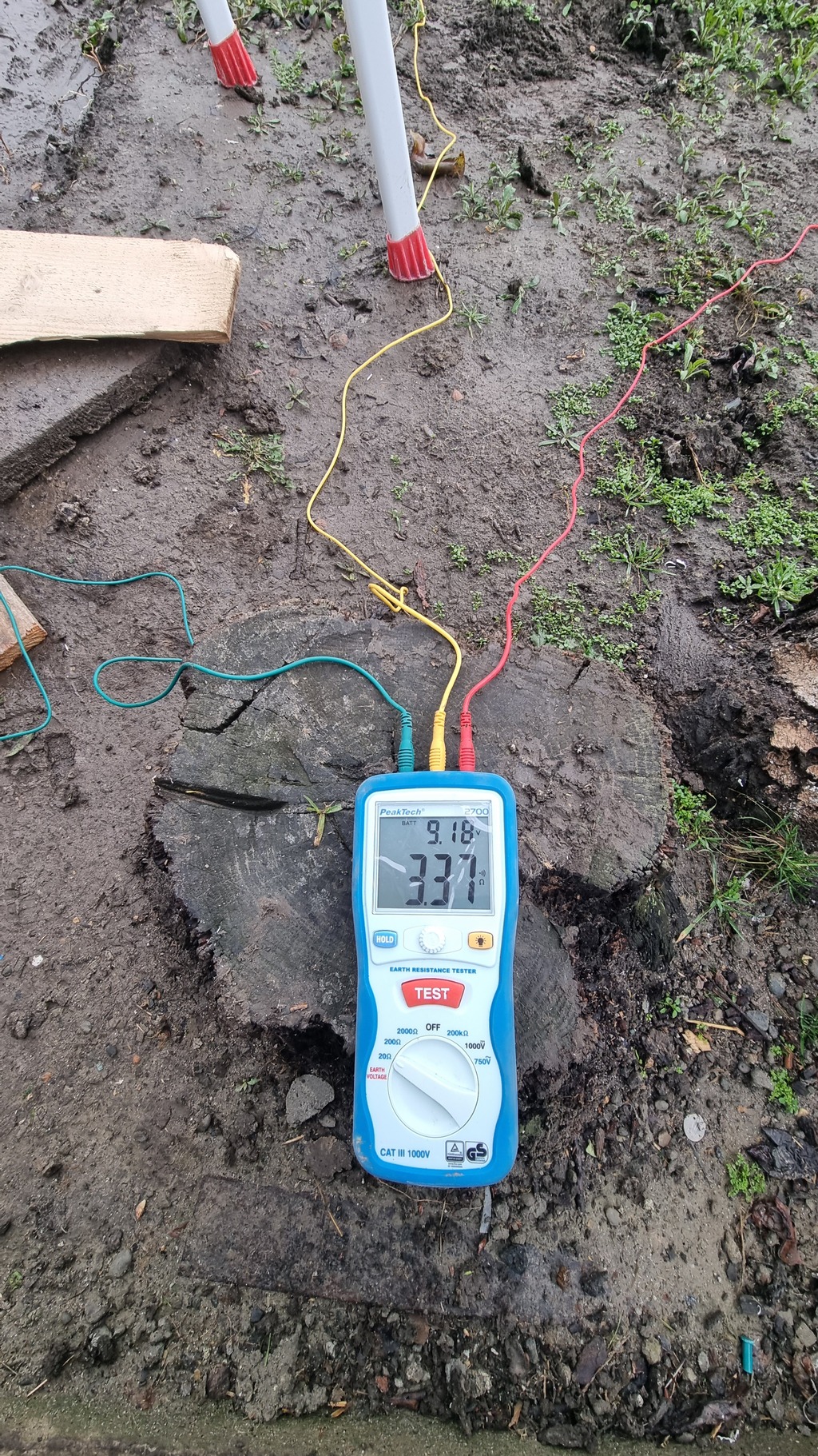 Măsurătoare electrică realizată cu multimetru